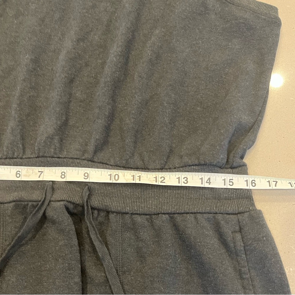 PRANA Cozy Up Beach Hopper Blouson Dress Dark Gray Women’s Size L - Picture 7 of 10